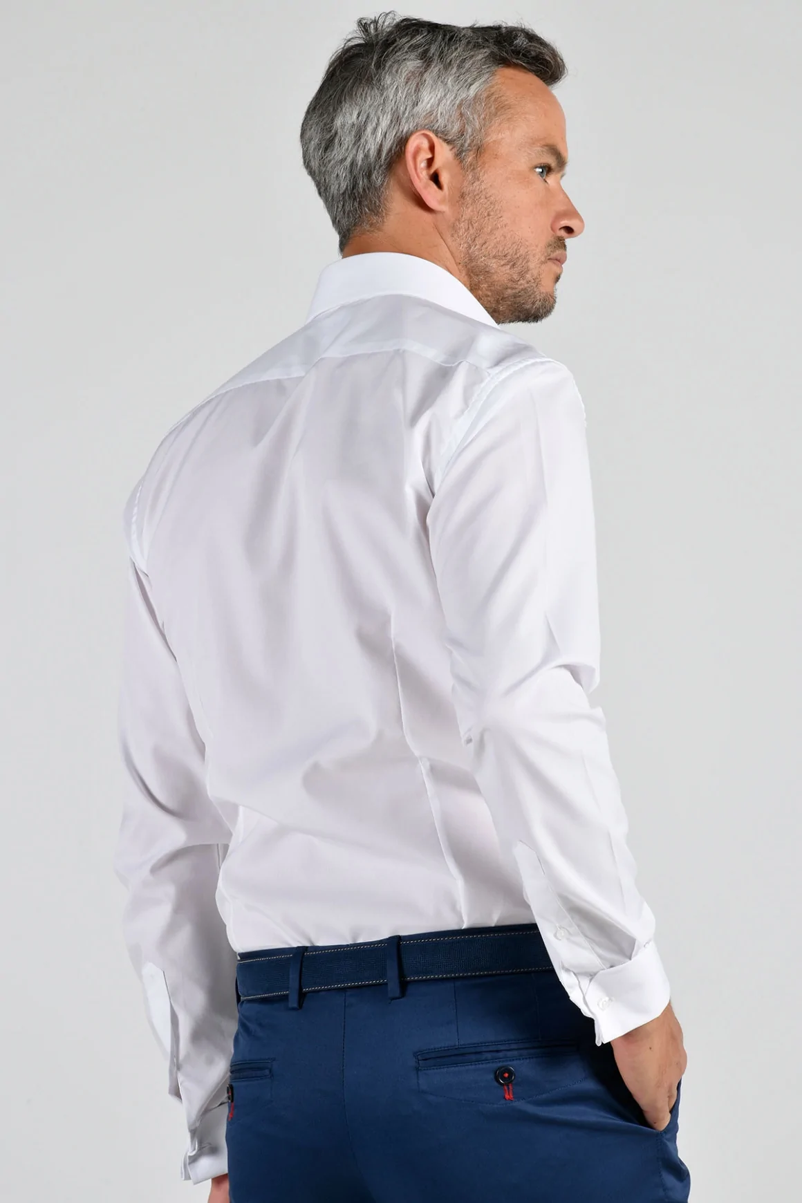 Achat Chemise popeline col Florence poignets Mousquetaires