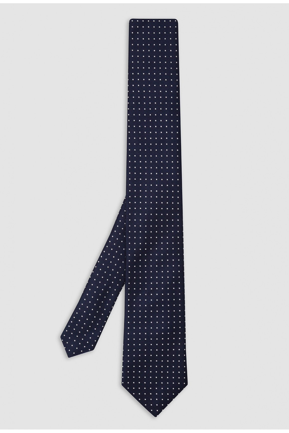 Cravate Navy Micromotif Soie