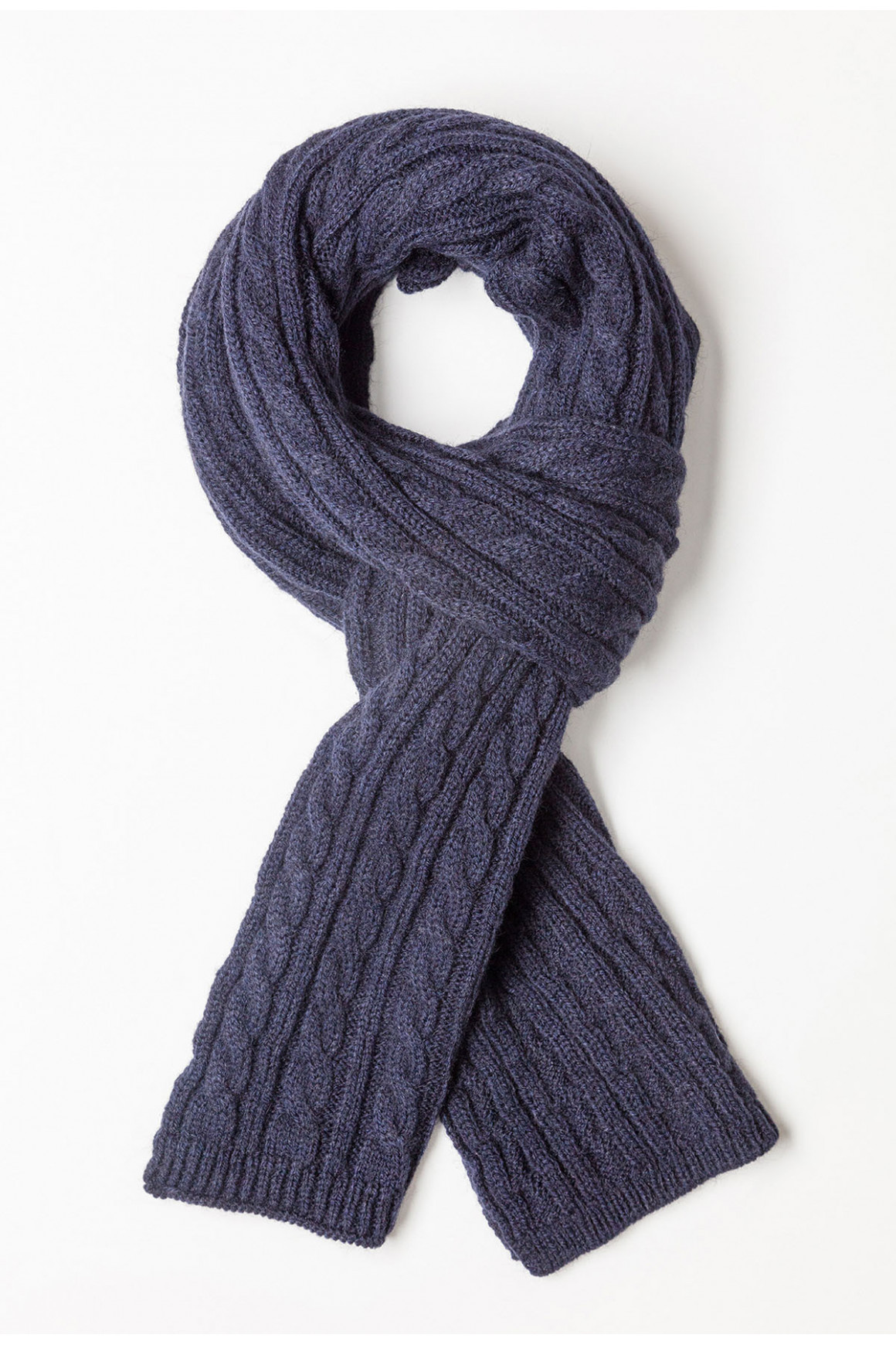 ECHARPE TRICOT BLEU MARINE