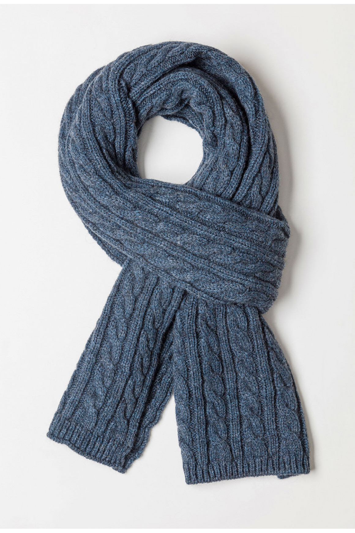 ECHARPE TRICOT BLEU SÈVRES
