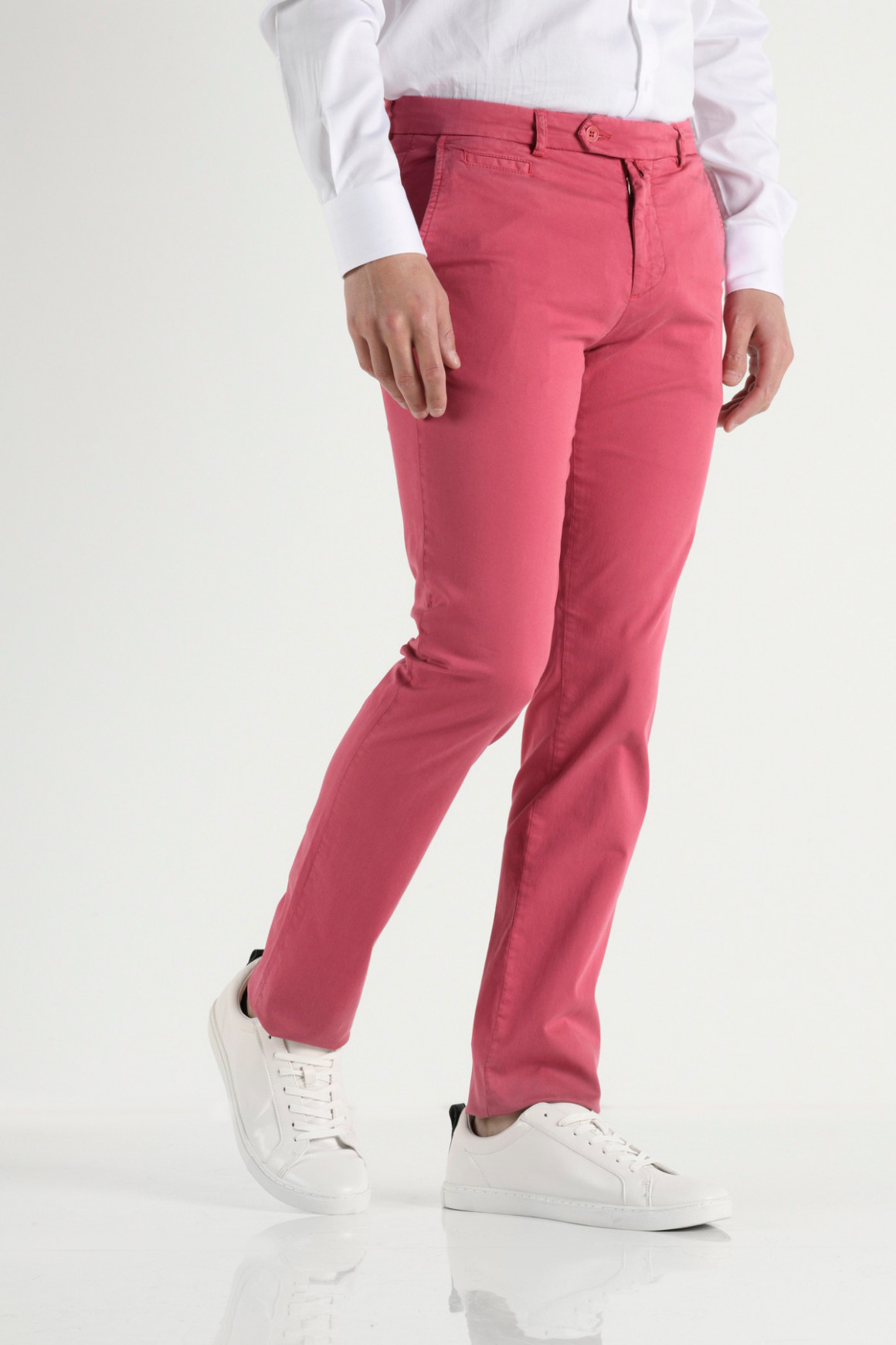 PANTALON 'RIVIERA' FRAMBOISE