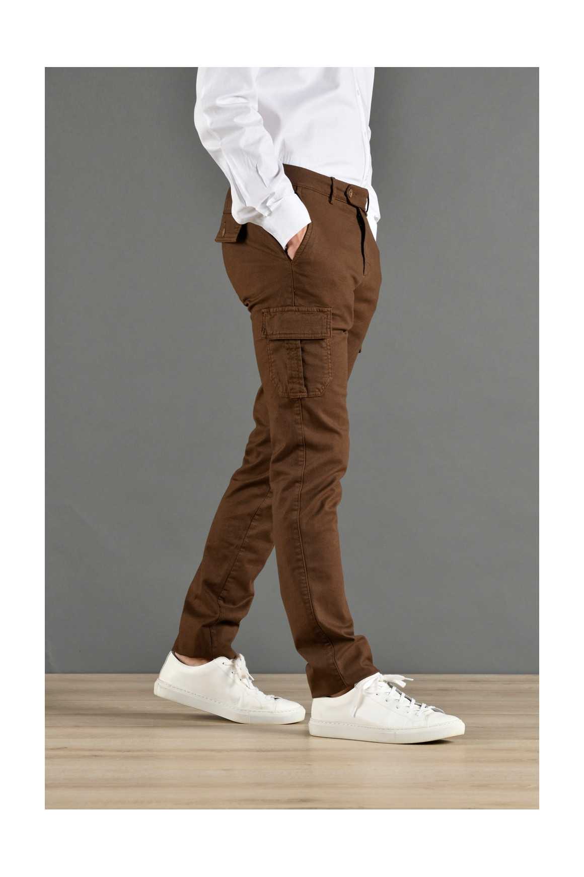 PANTALON 'LUCA' CACAO