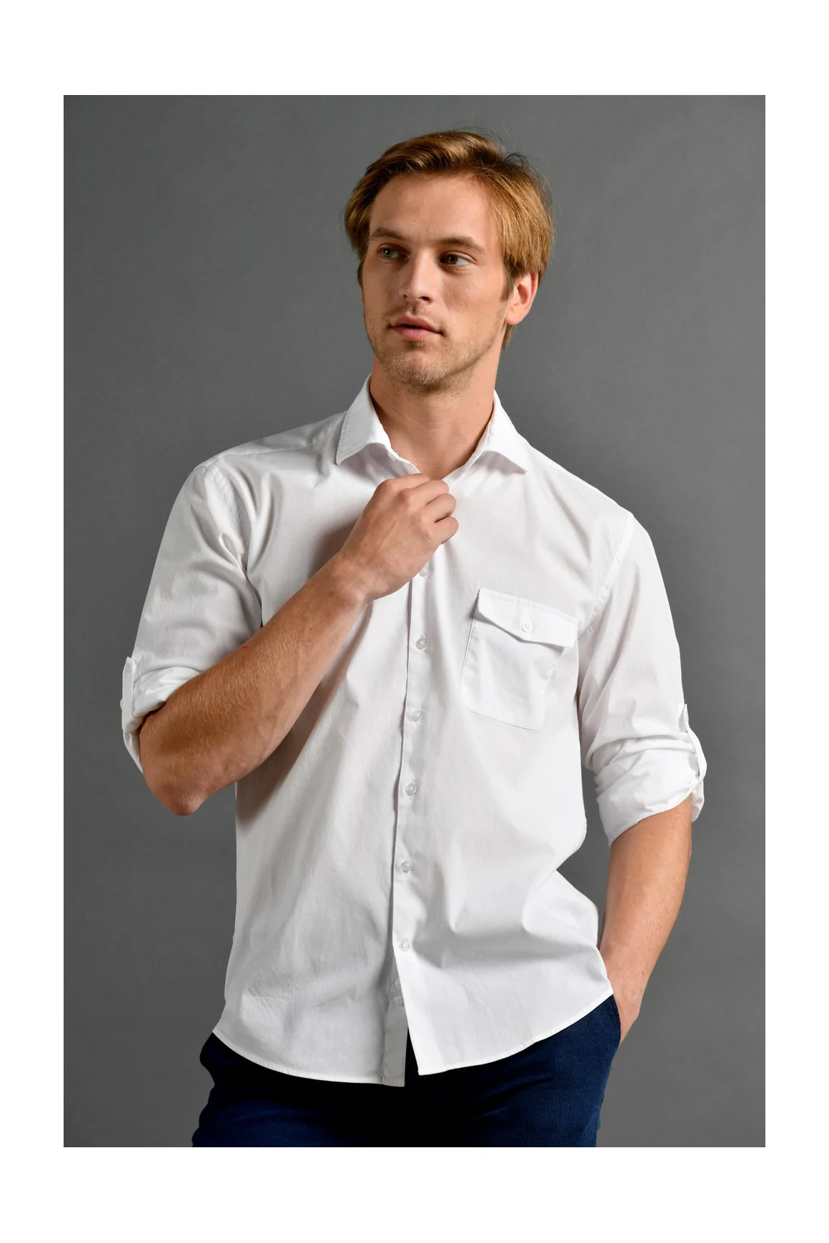 Achat Chemise REPORTER blanche