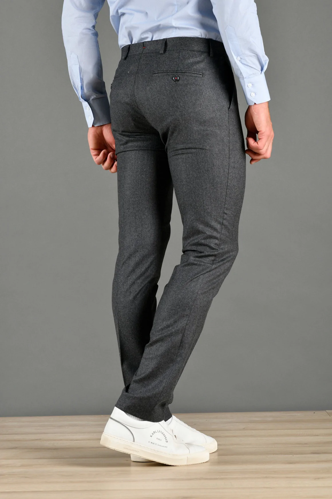 Achat PANTALON LAINE SUPER 120'S ANTHRACITE