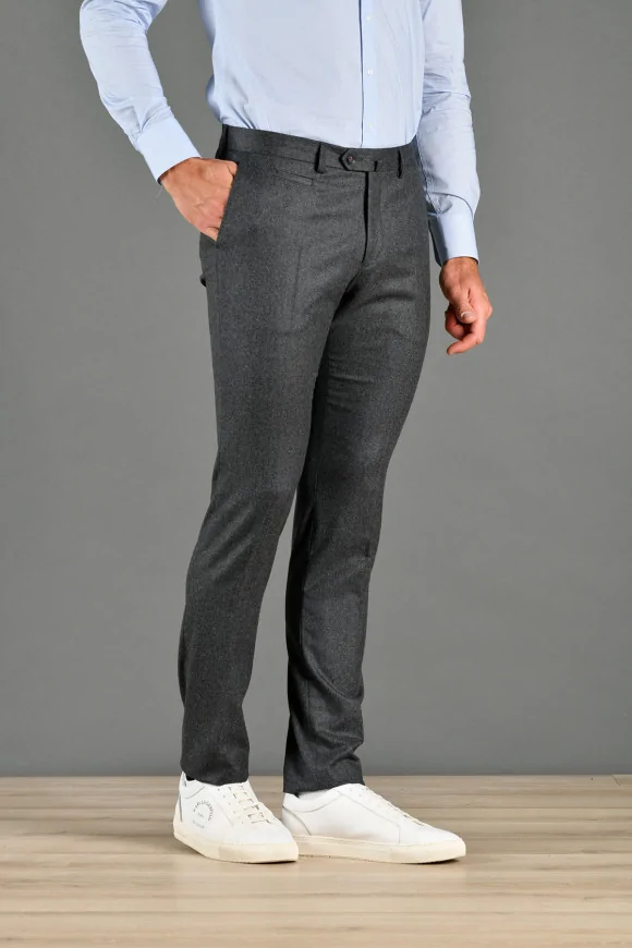 Achat PANTALON LAINE SUPER 120'S ANTHRACITE