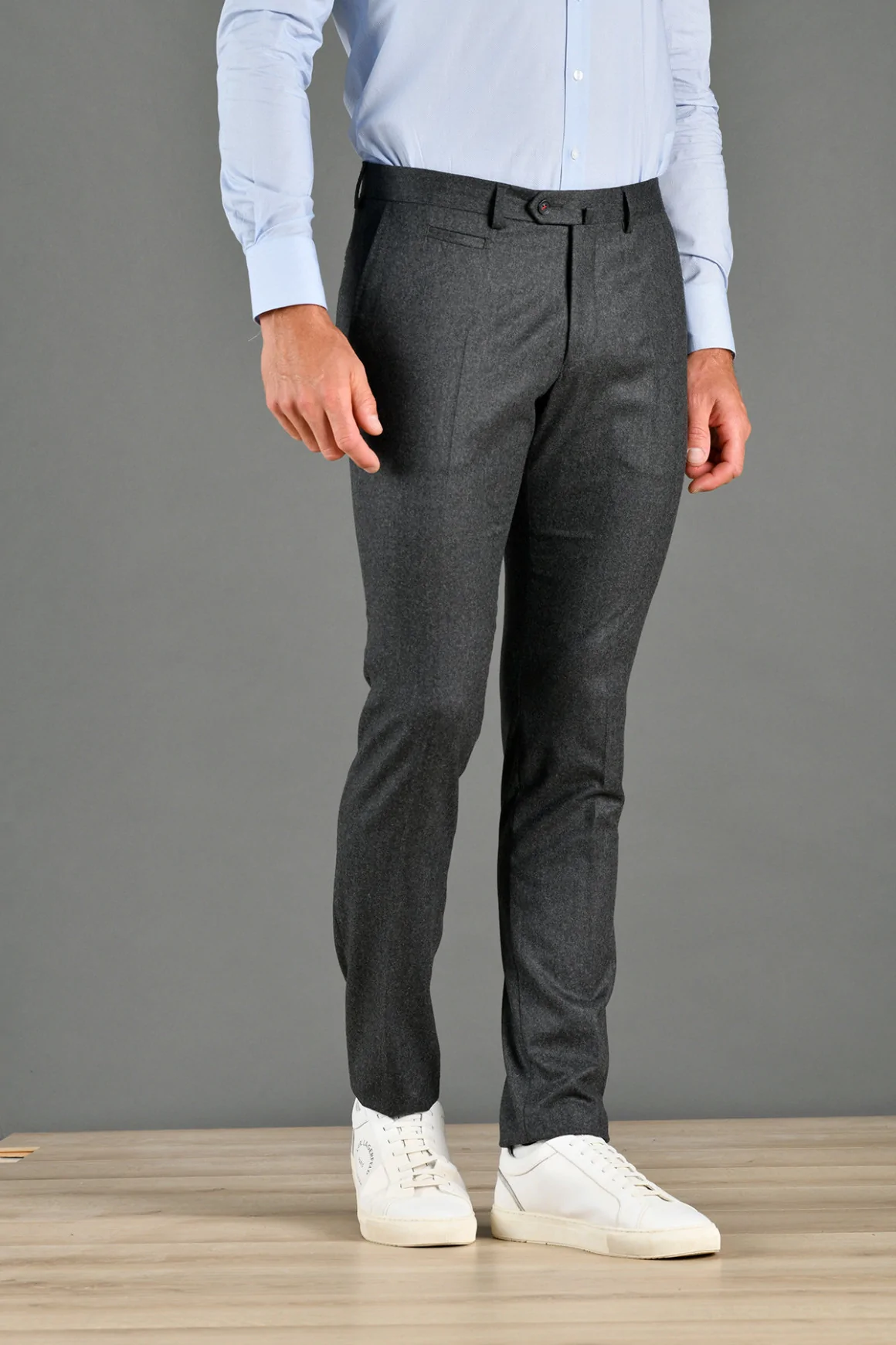 Achat PANTALON LAINE SUPER 120'S ANTHRACITE