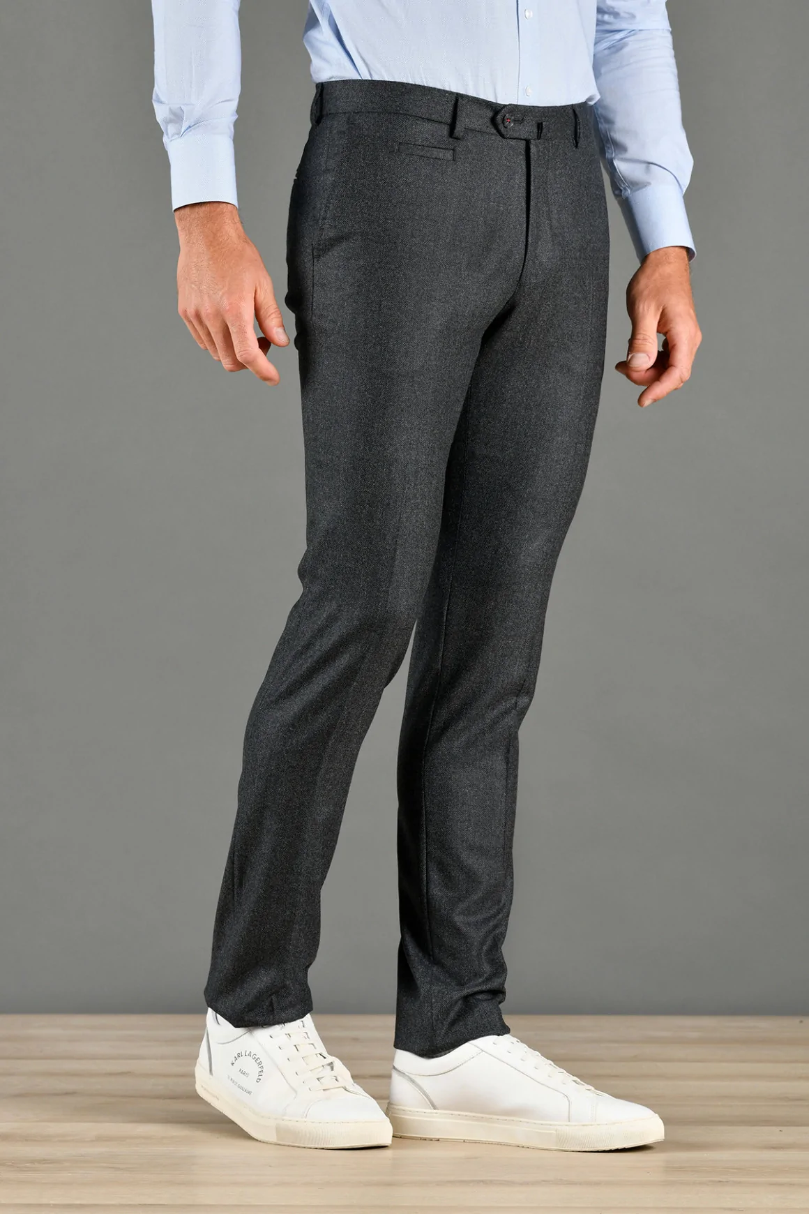 Achat PANTALON LAINE SUPER 120'S ANTHRACITE