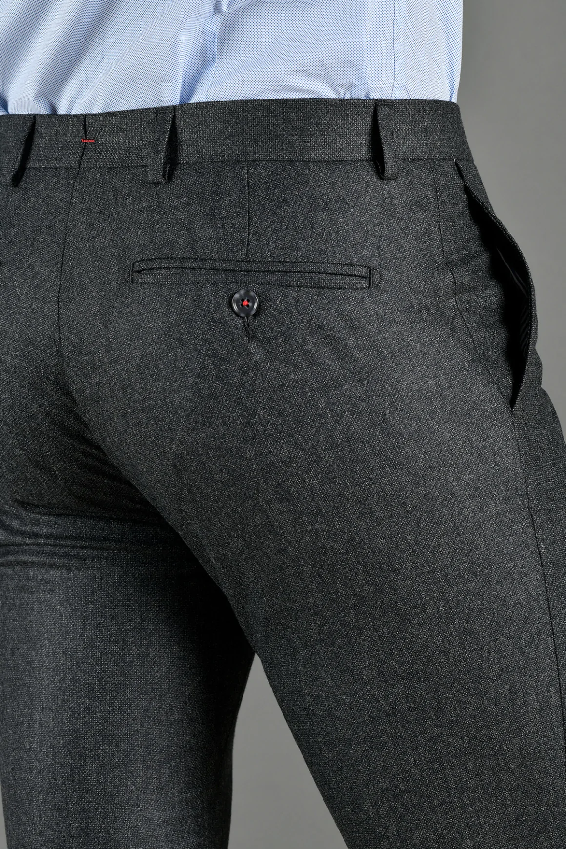 Achat PANTALON LAINE SUPER 120'S ANTHRACITE