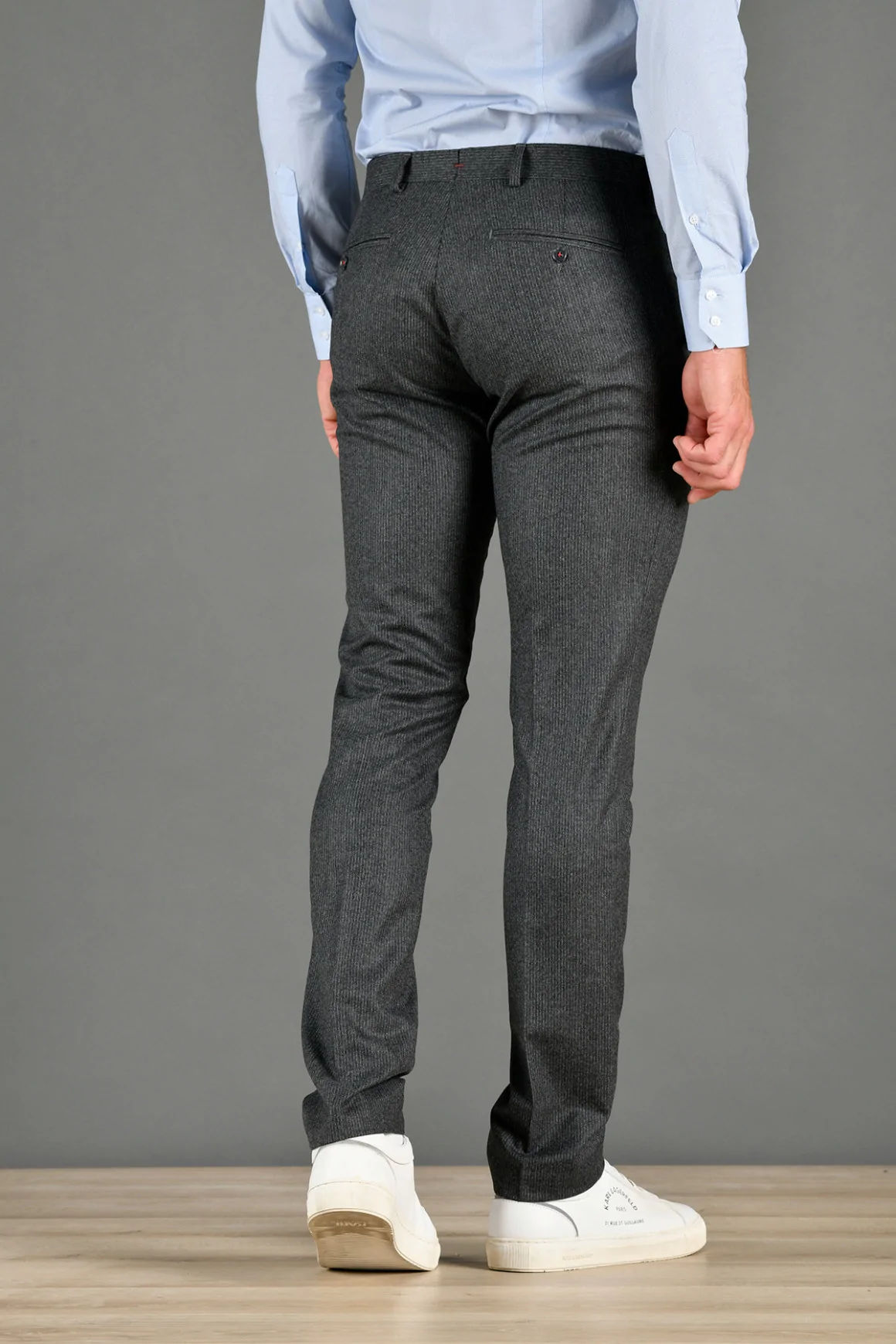 Achat PANTALON LAINE SUPER 120'S GRIS