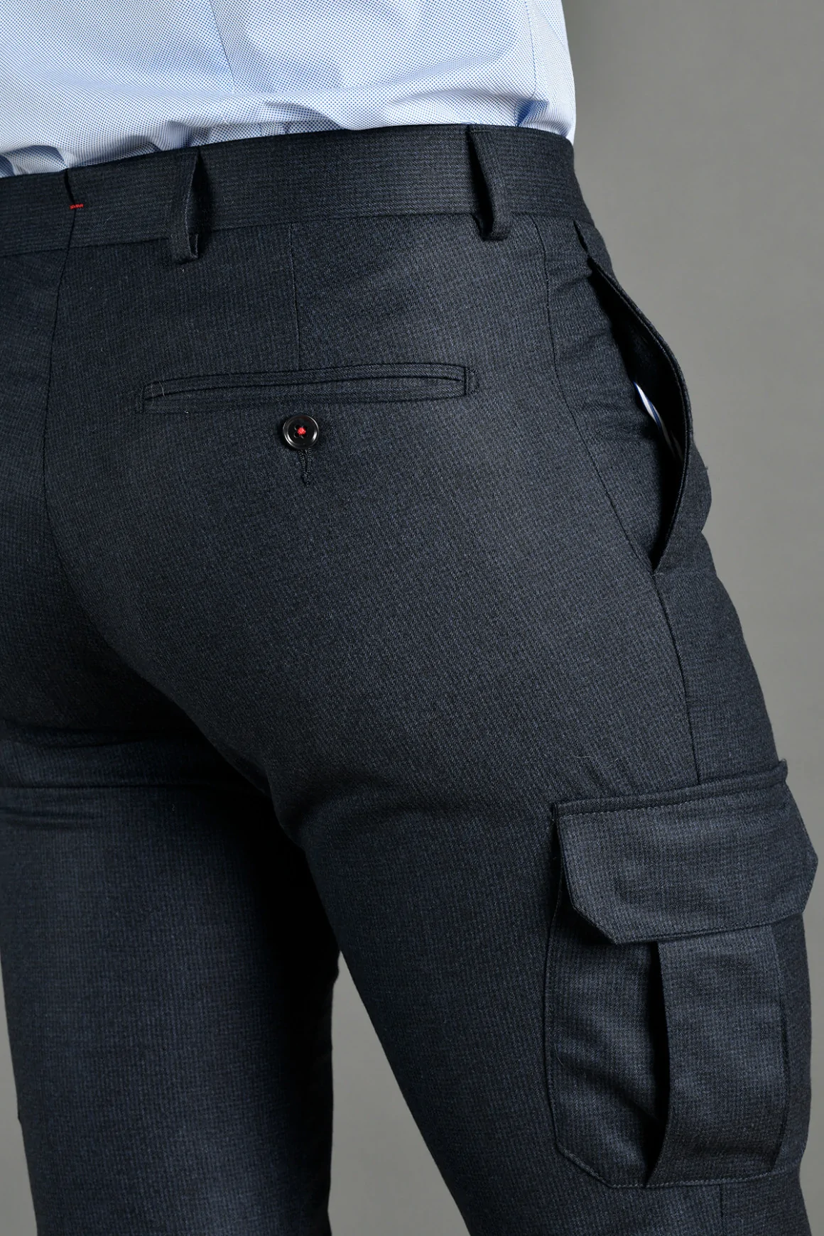 Achat PANTALON CARGO SUPER 120'S NAVY