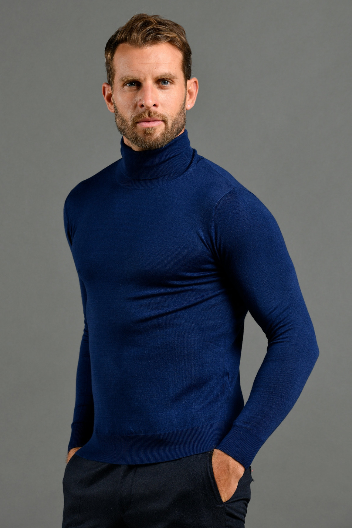PULL 'ARTHUR' MÉRINOS NAVY