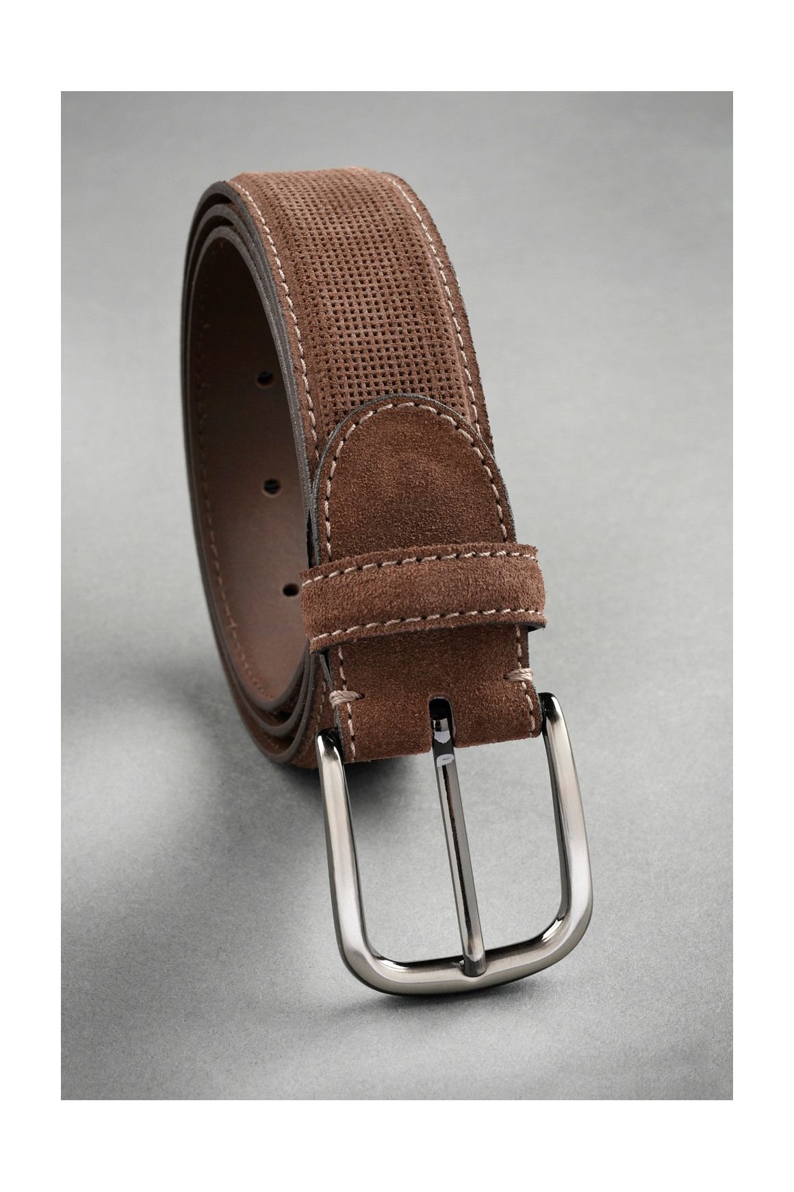 CEINTURE MARRON EN NUBUCK