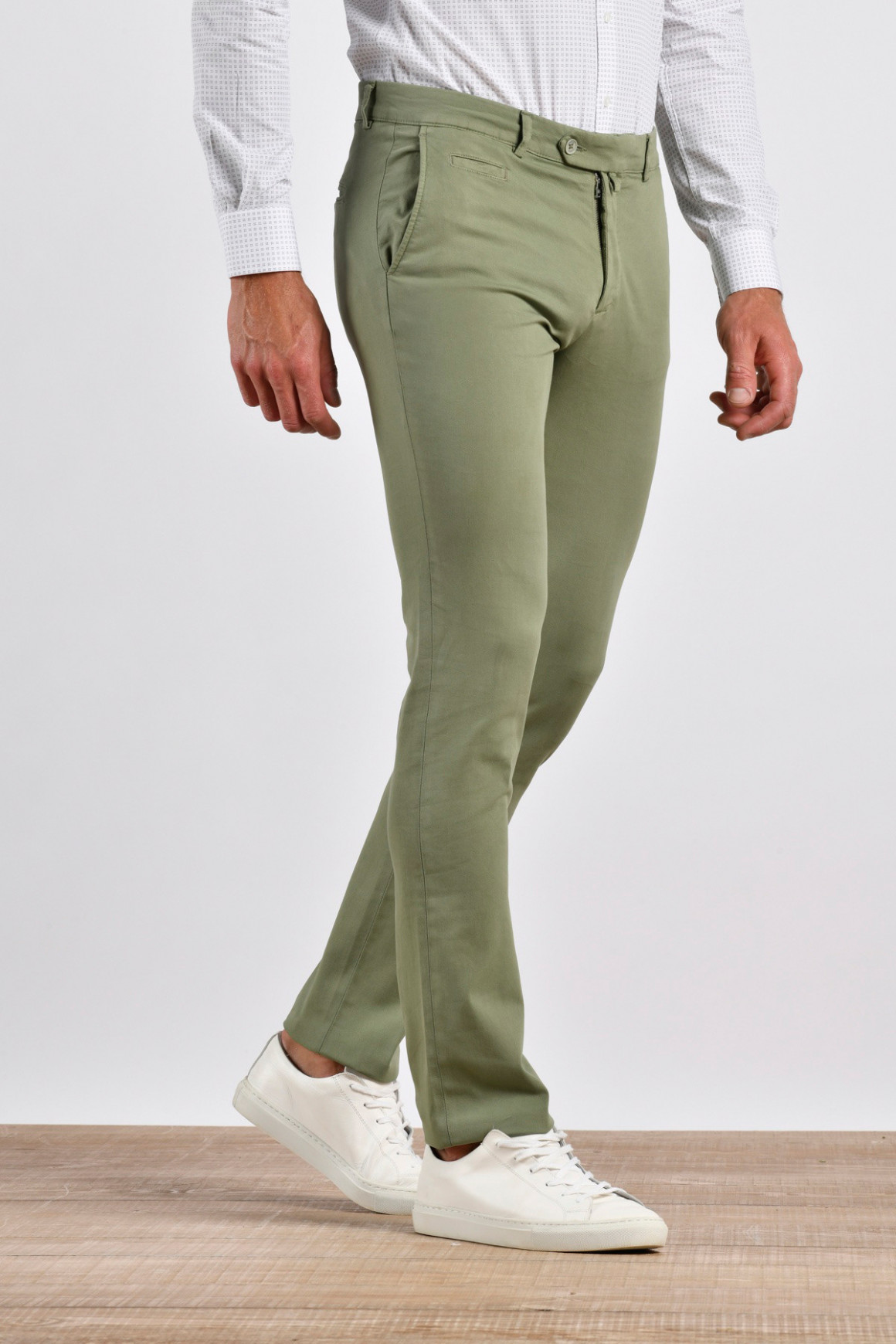 Pantalon Hugo Kaki coton