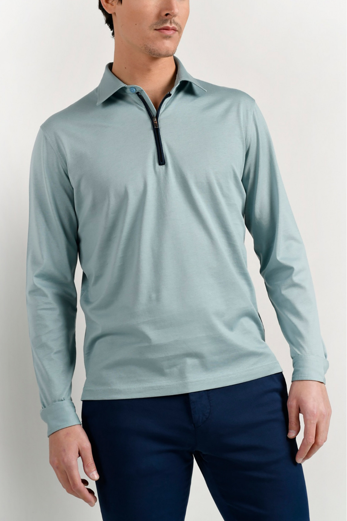 Polo Olympico Bleu-Gris