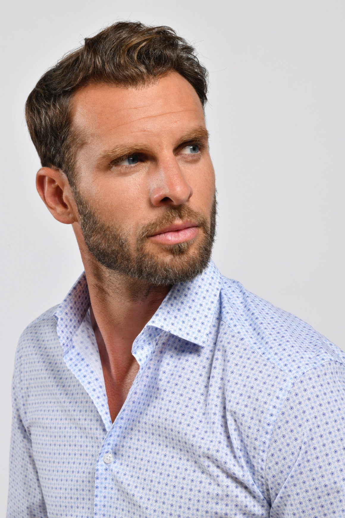 Chemise micro fleurs