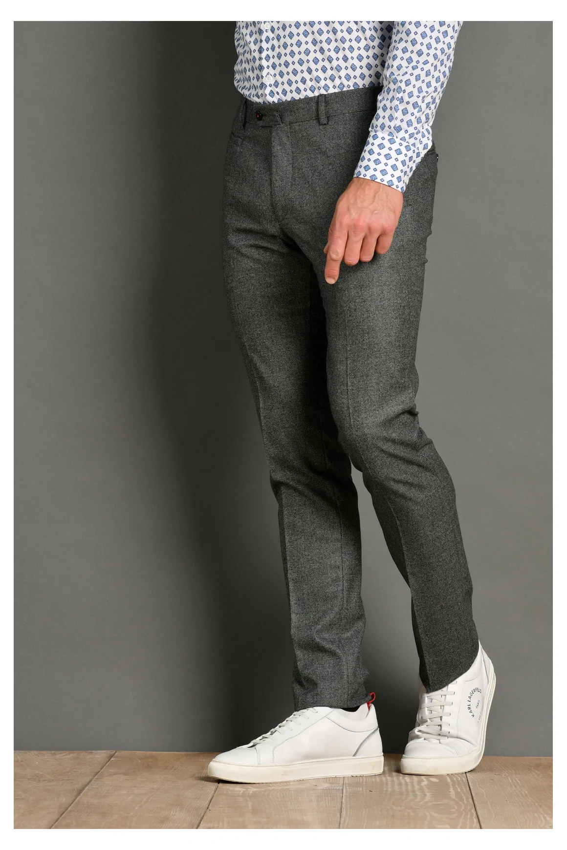 Achat Pantalon Flanelle Gravier