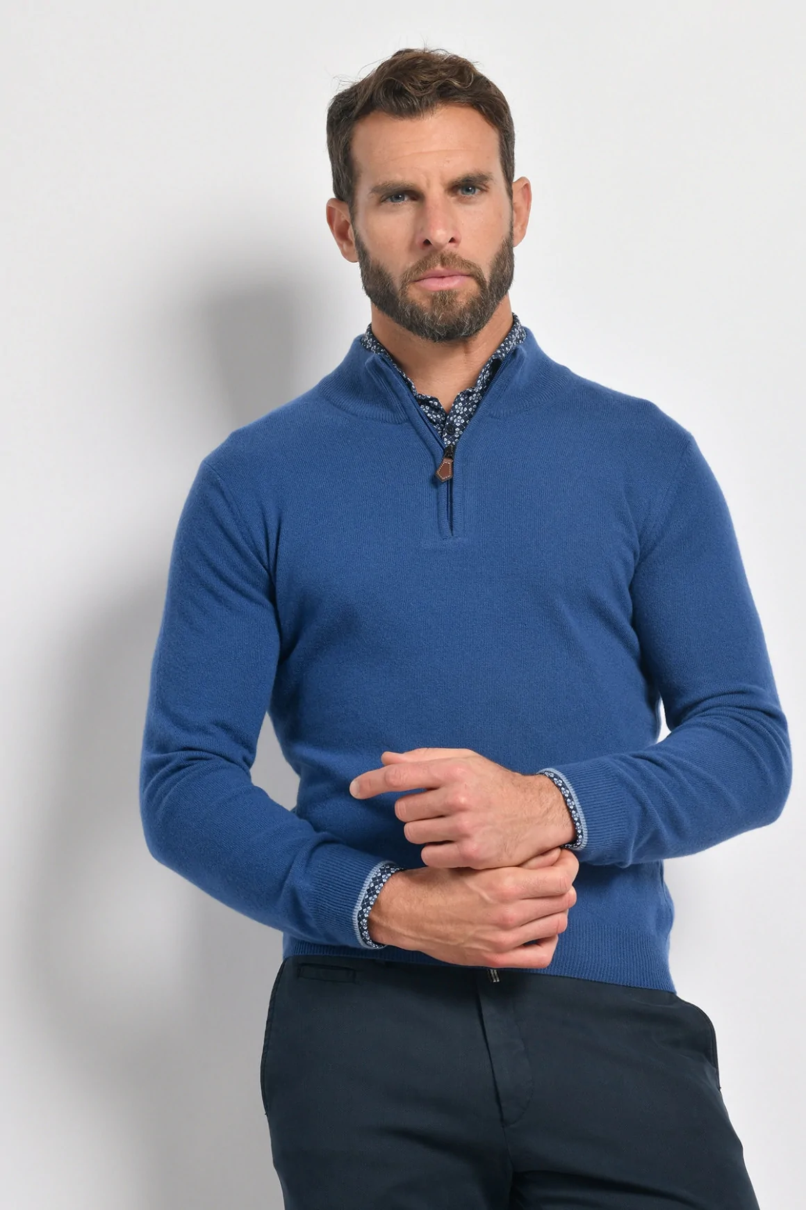 Achat Pull 'PAUL' Bleu Denim