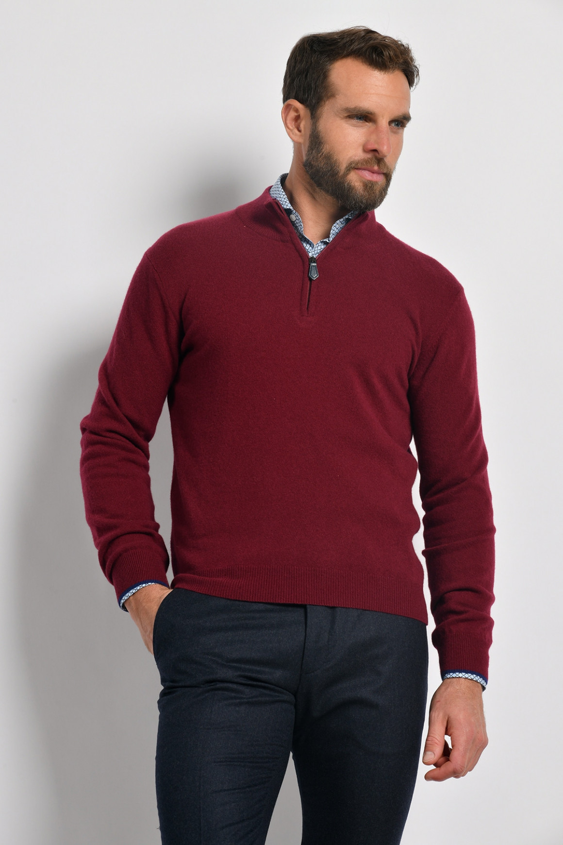 Pull ‘PAUL’ Bordeaux