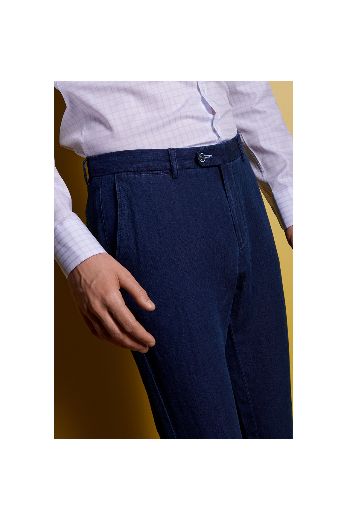 Pantalon 'Navy' Lin-Coton