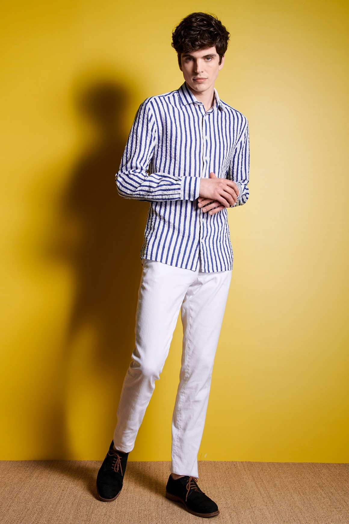 CHEMISE EN LIN RAYURES