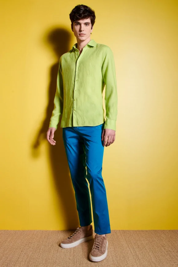 Achat CHEMISE LIN VERT