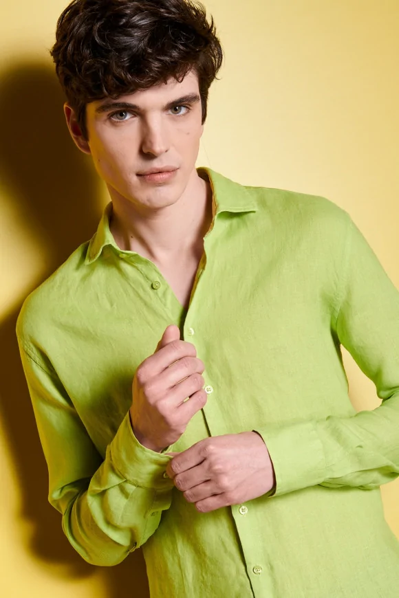 Achat CHEMISE LIN VERT