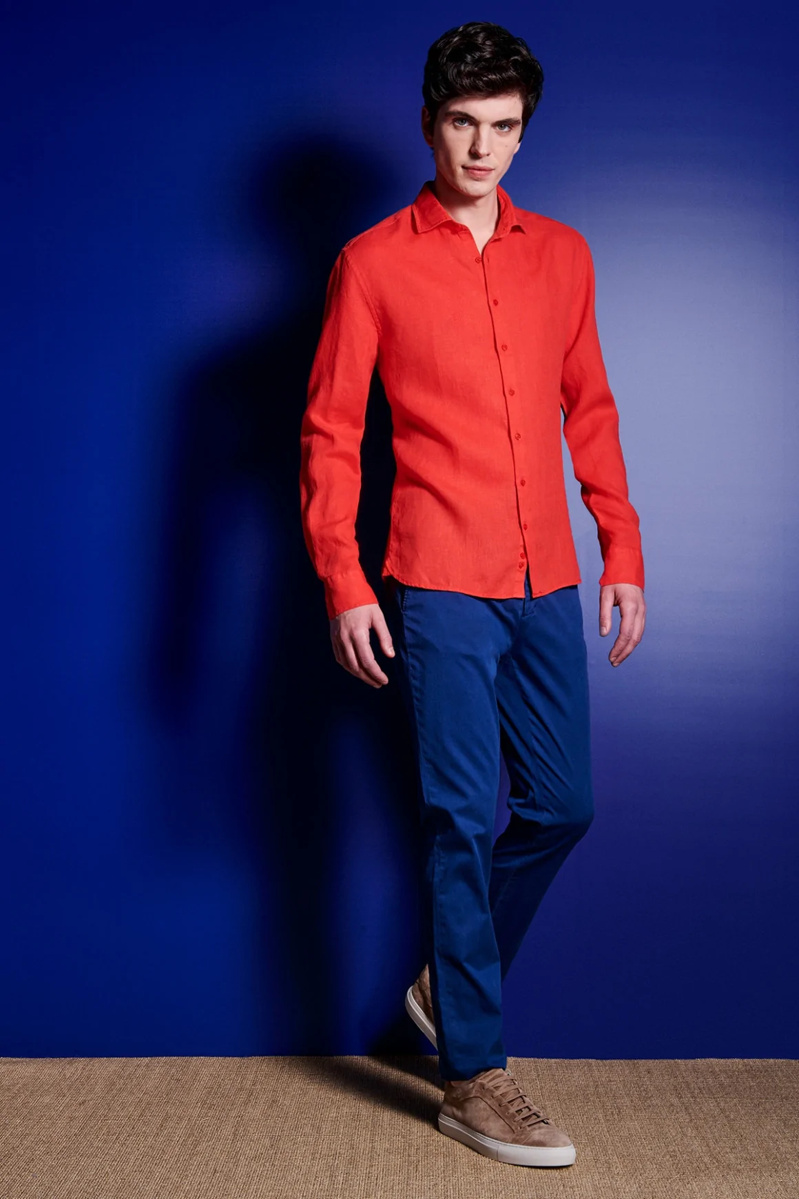Achat CHEMISE LIN ROUGE