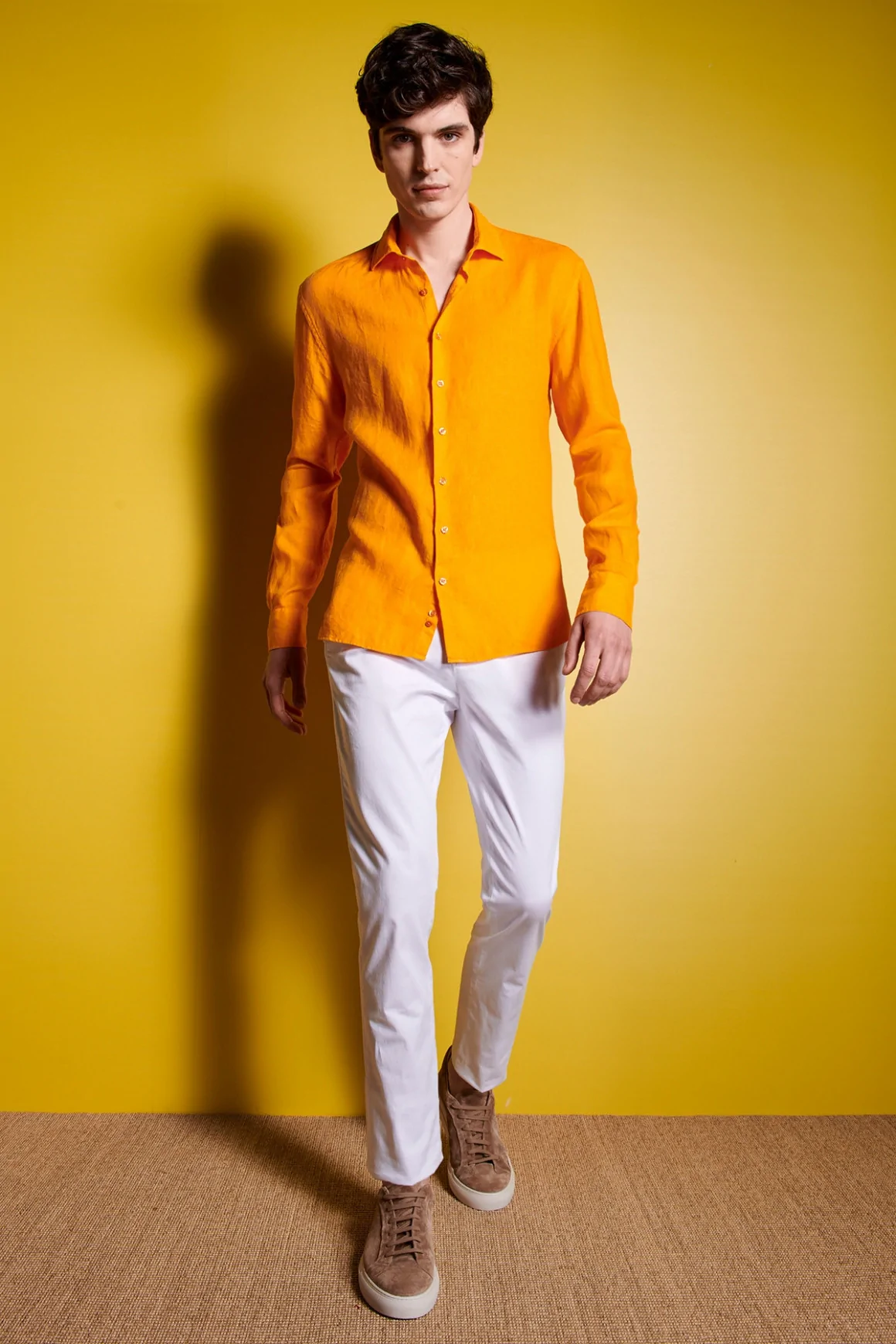 Achat CHEMISE LIN ORANGE