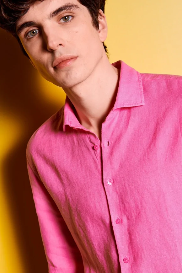 Achat Chemise lin Rose