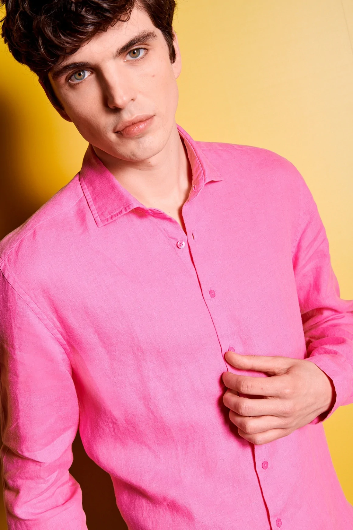 Achat Chemise lin Rose