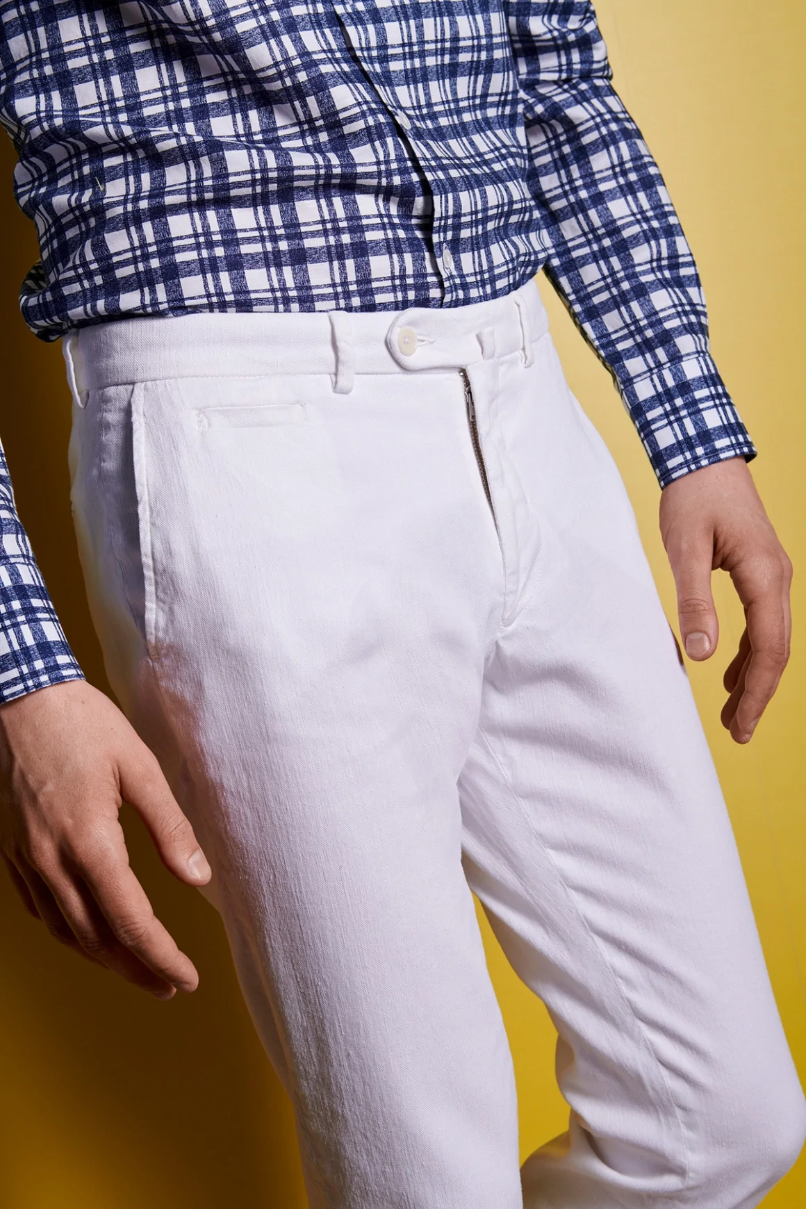 Achat Pantalon Lino Blanc