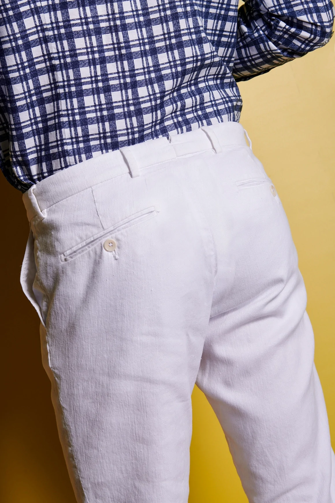 Achat Pantalon Lino Blanc