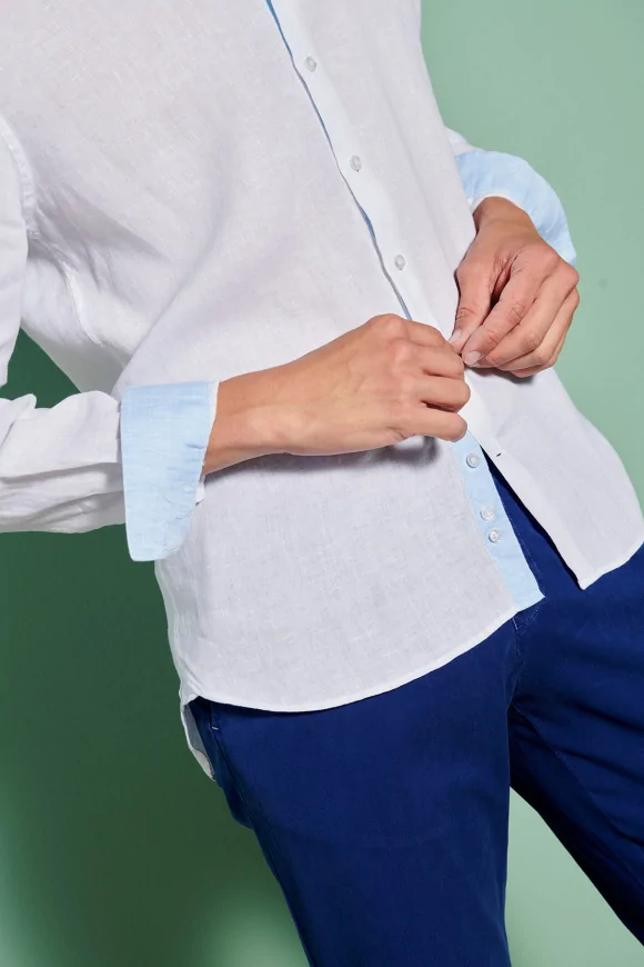 Achat Chemise Mao lin Blanc