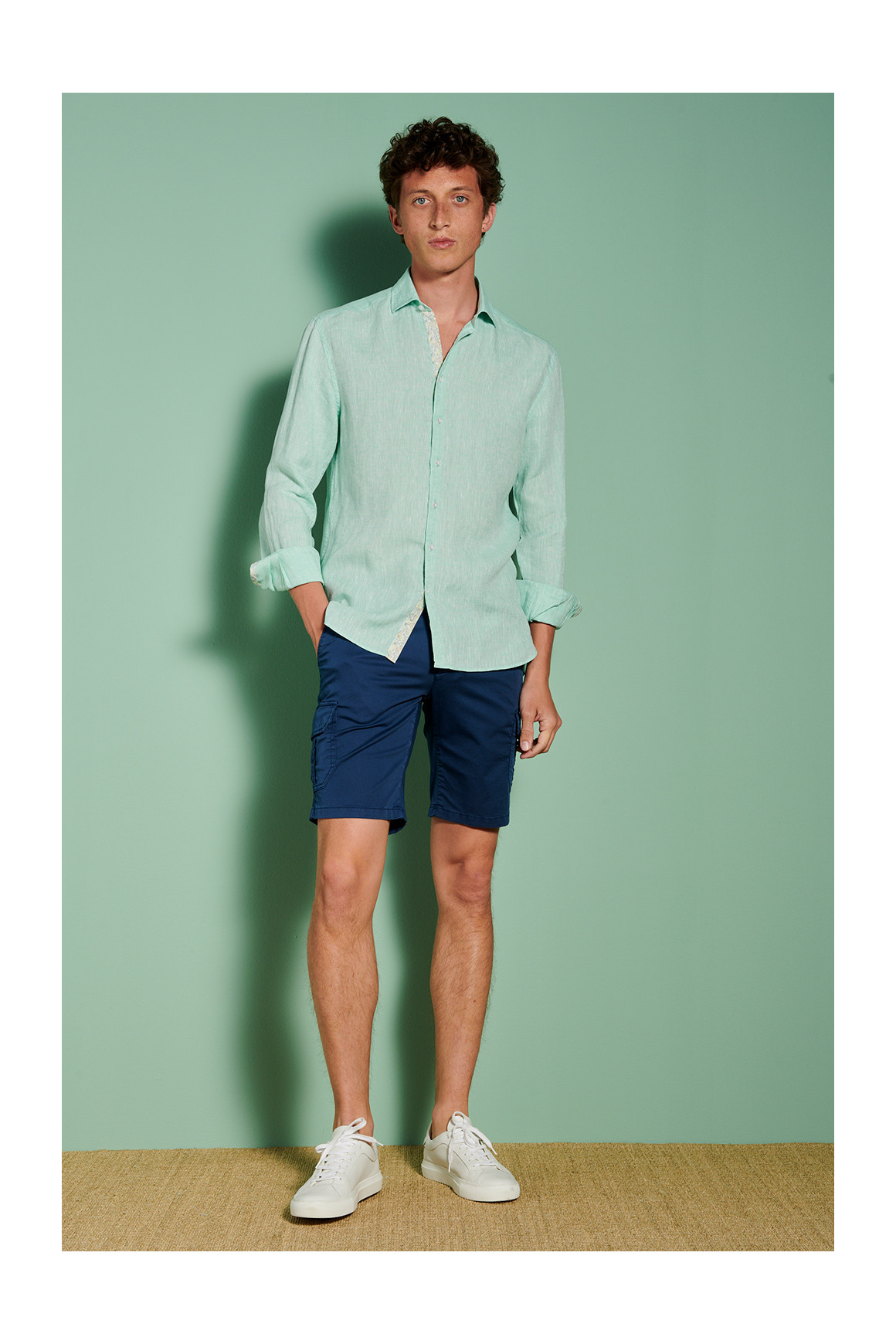 Achat Bermuda Stretch Navy