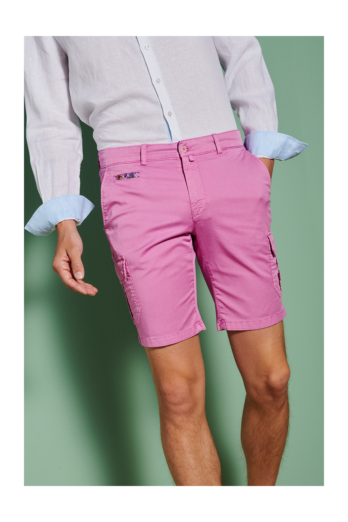 Achat Bermuda Stretch Rose
