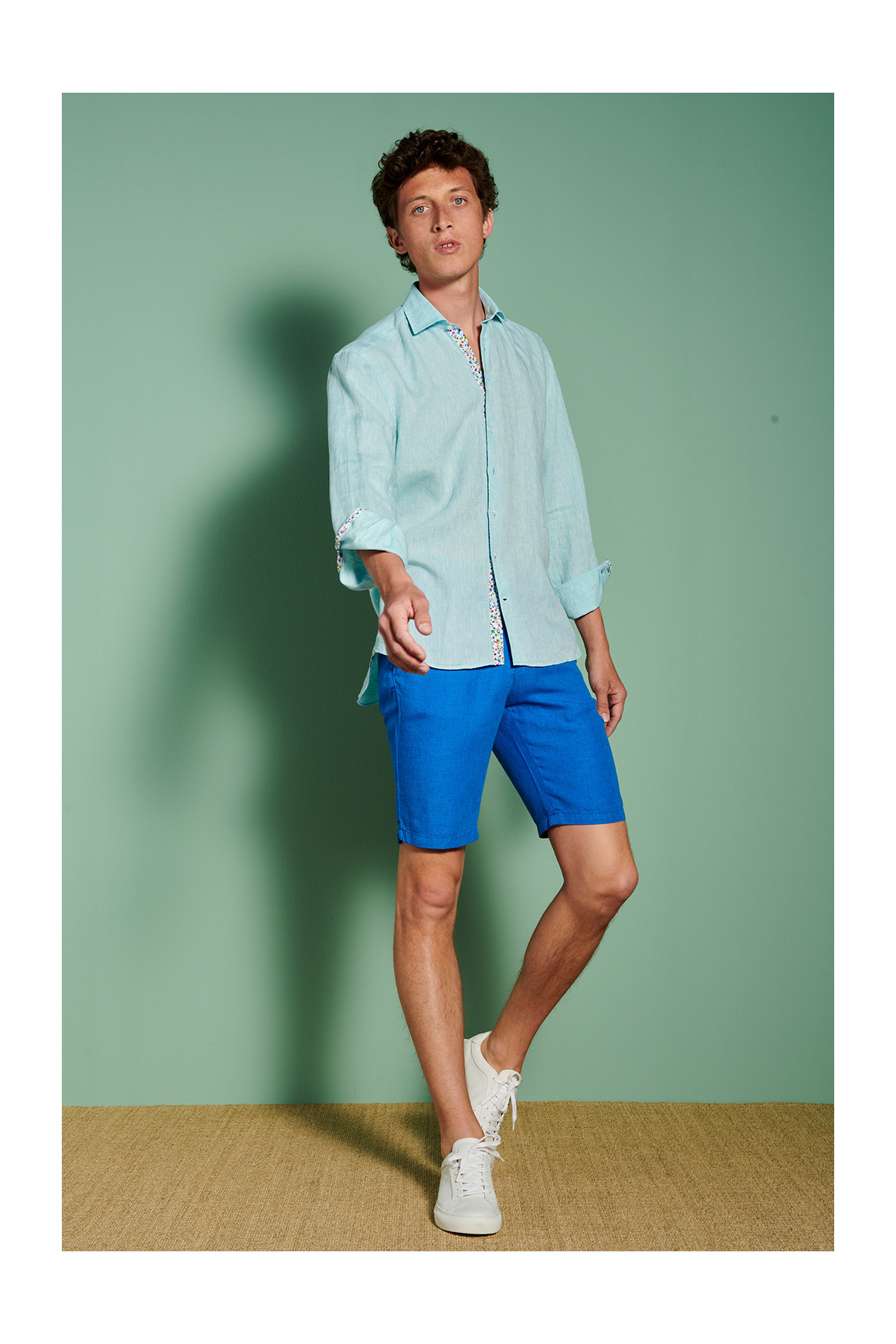 Achat Bermuda 'Marcel' Stretch Bleu