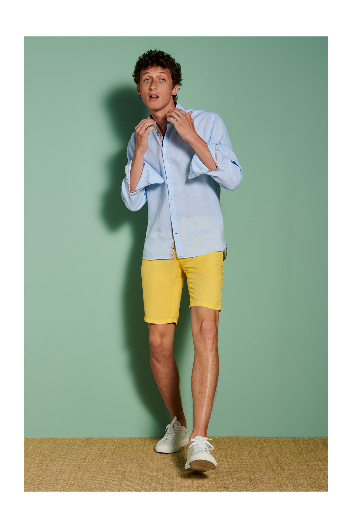 Achat Bermuda 'Marcel' Stretch Jaune