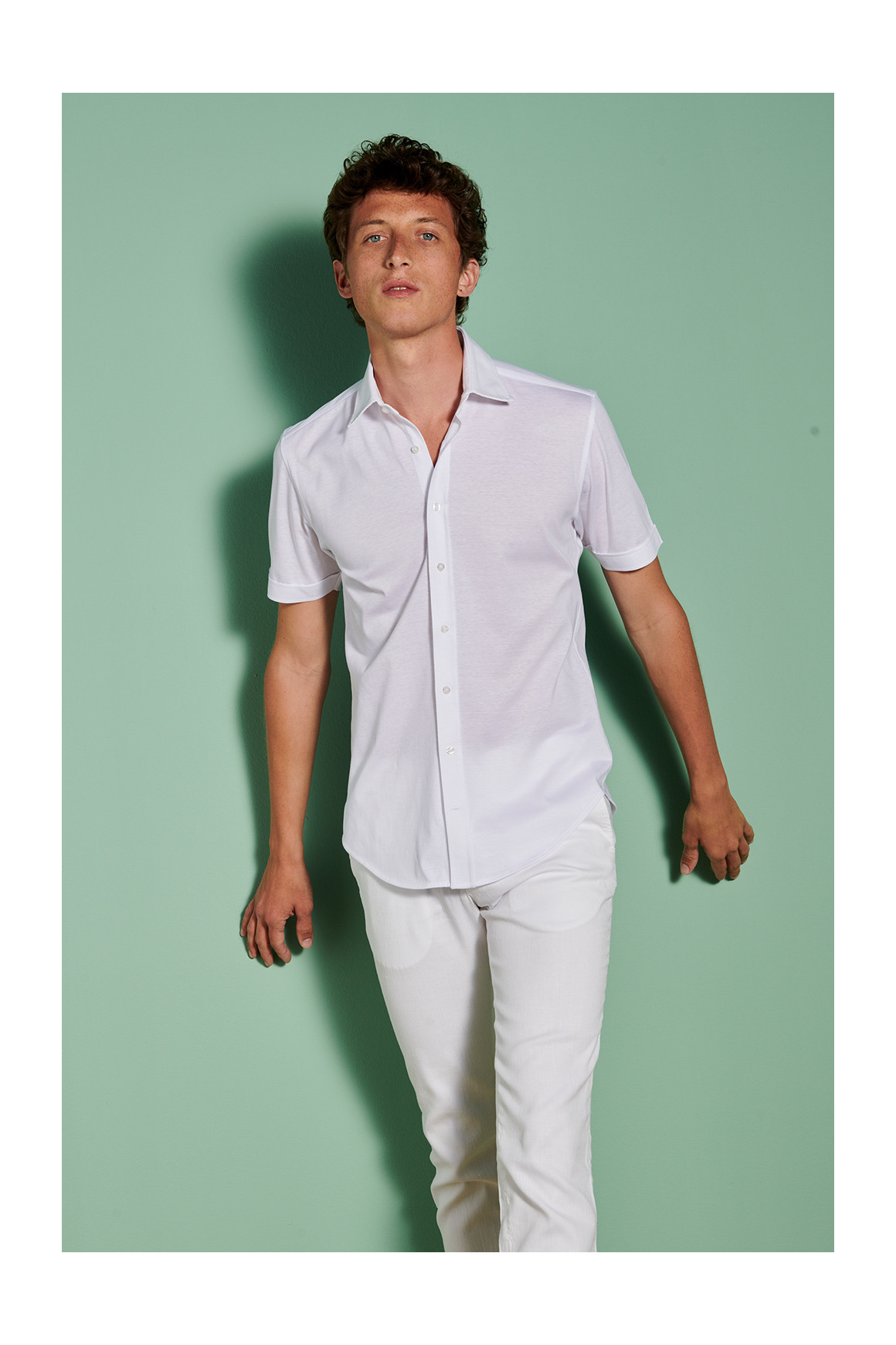Chemisette Casual Coton Blanc