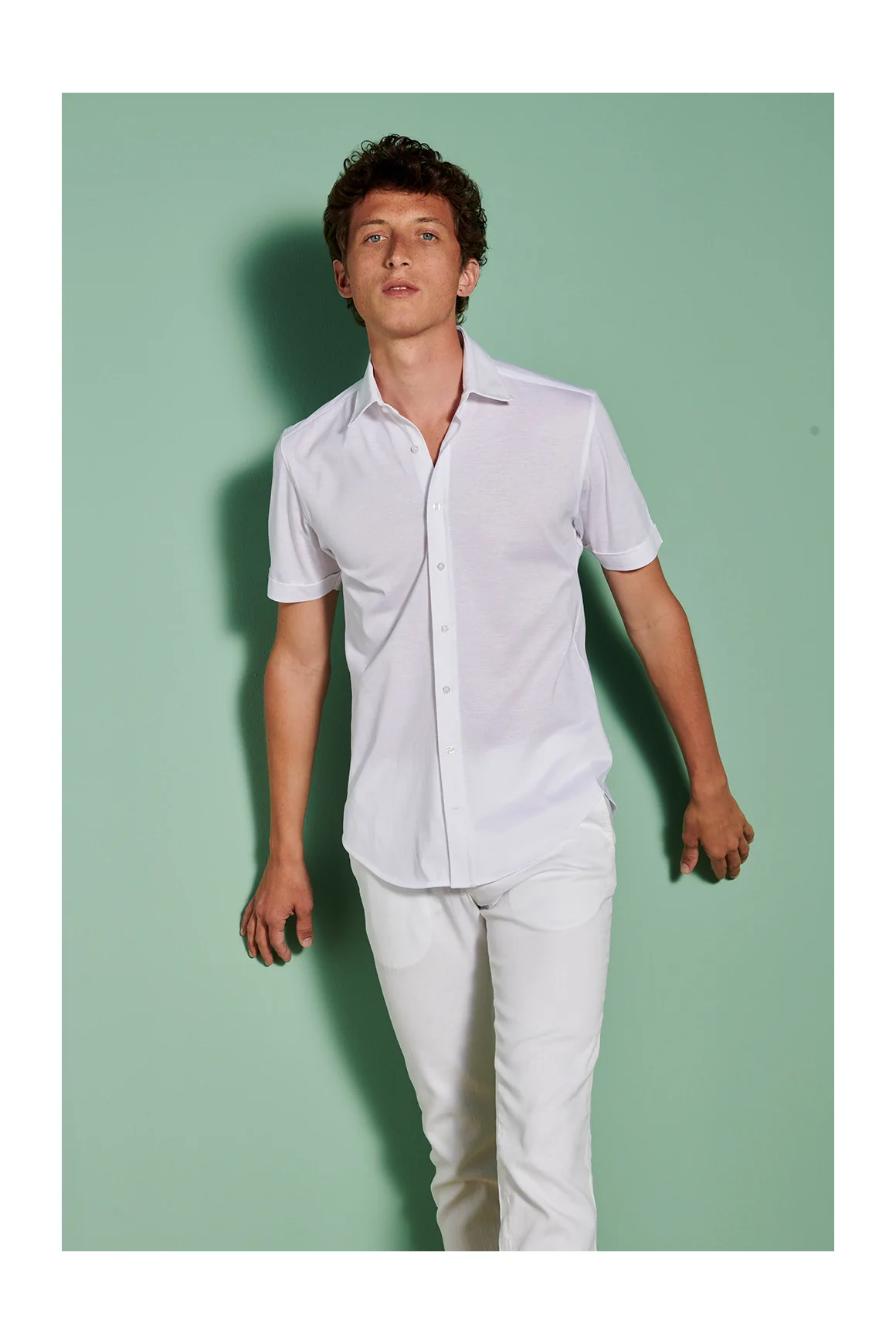 Achat Chemisette Casual Coton Blanc