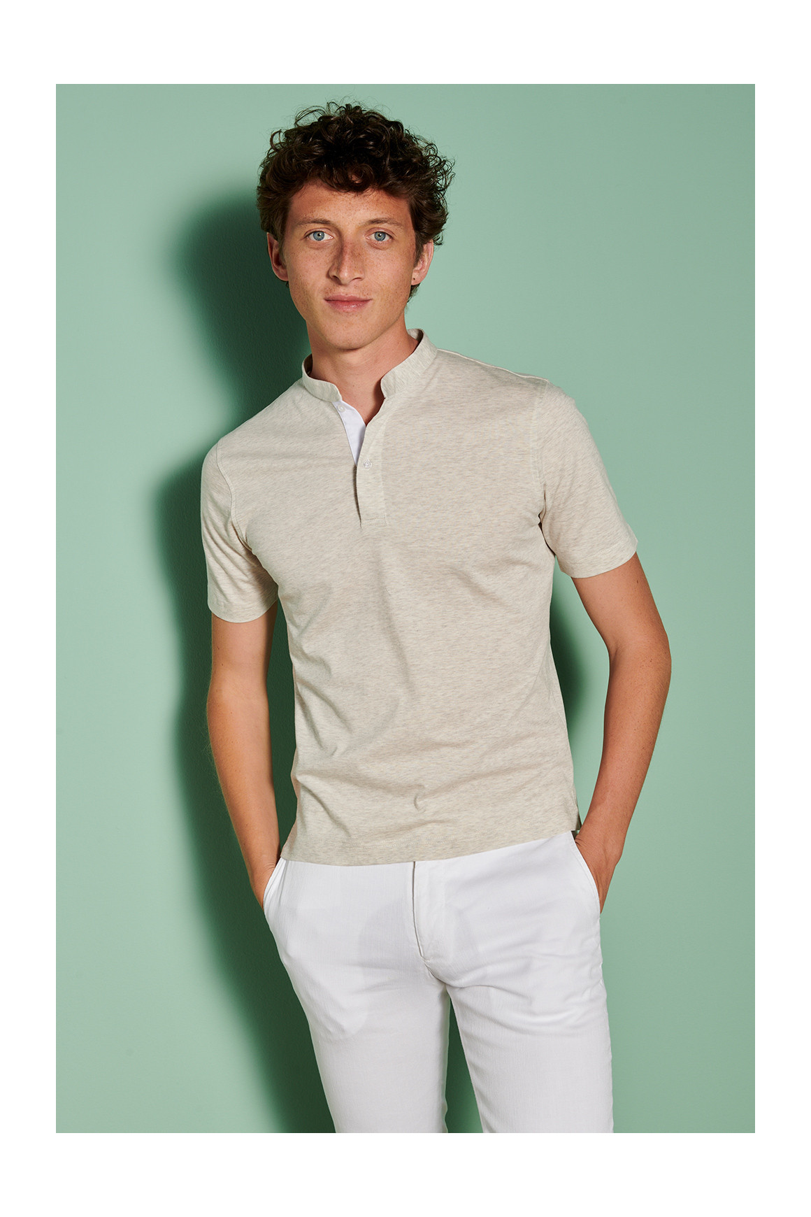 Polo officier Beige