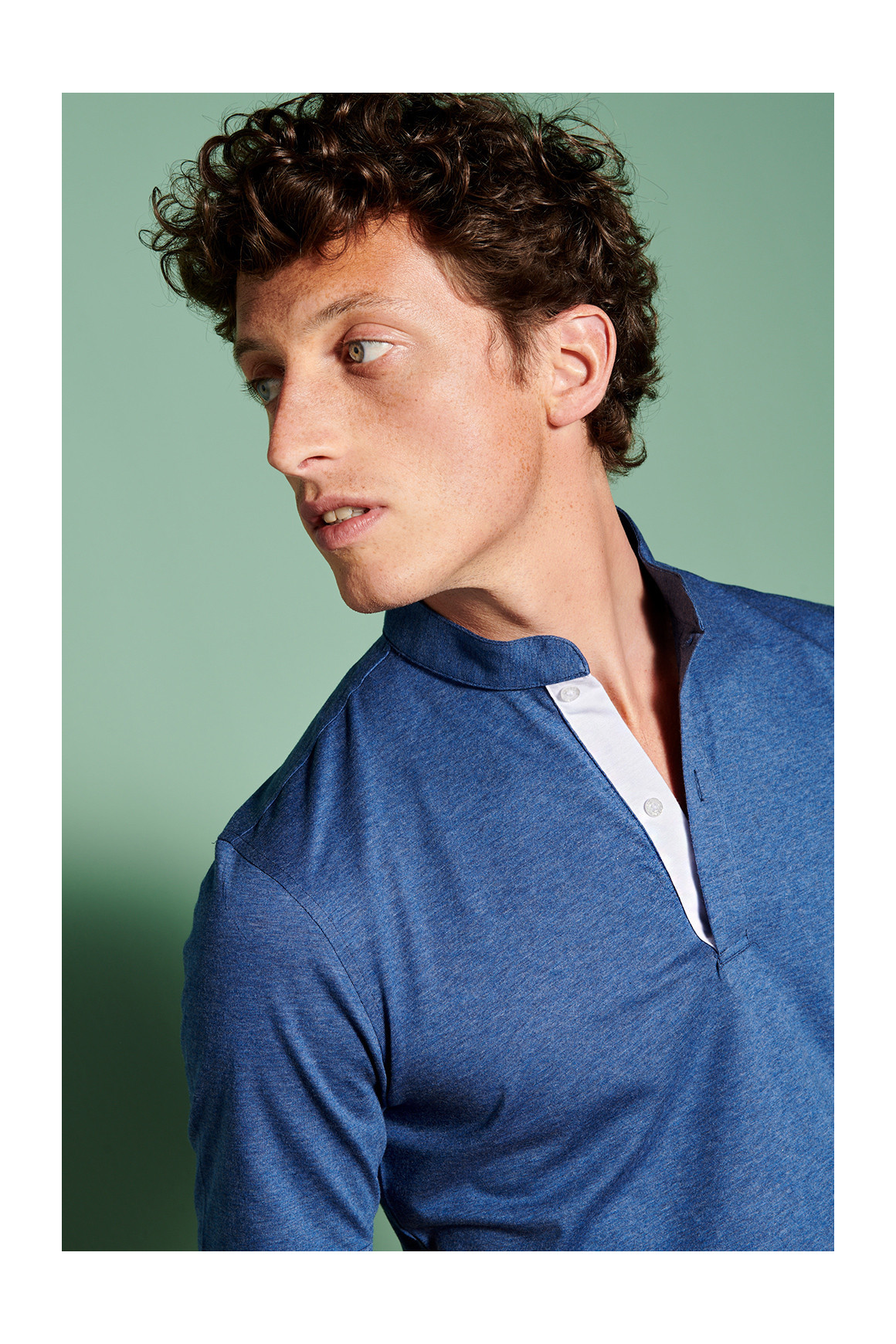 Polo officier Bleu