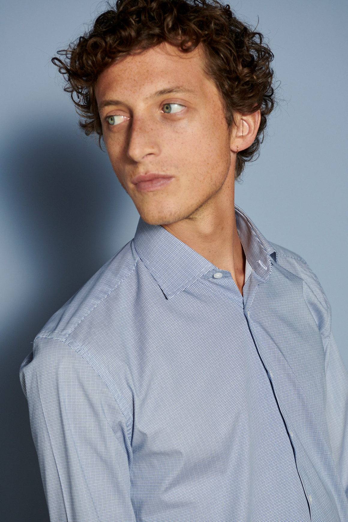 Chemise à pois Stretch