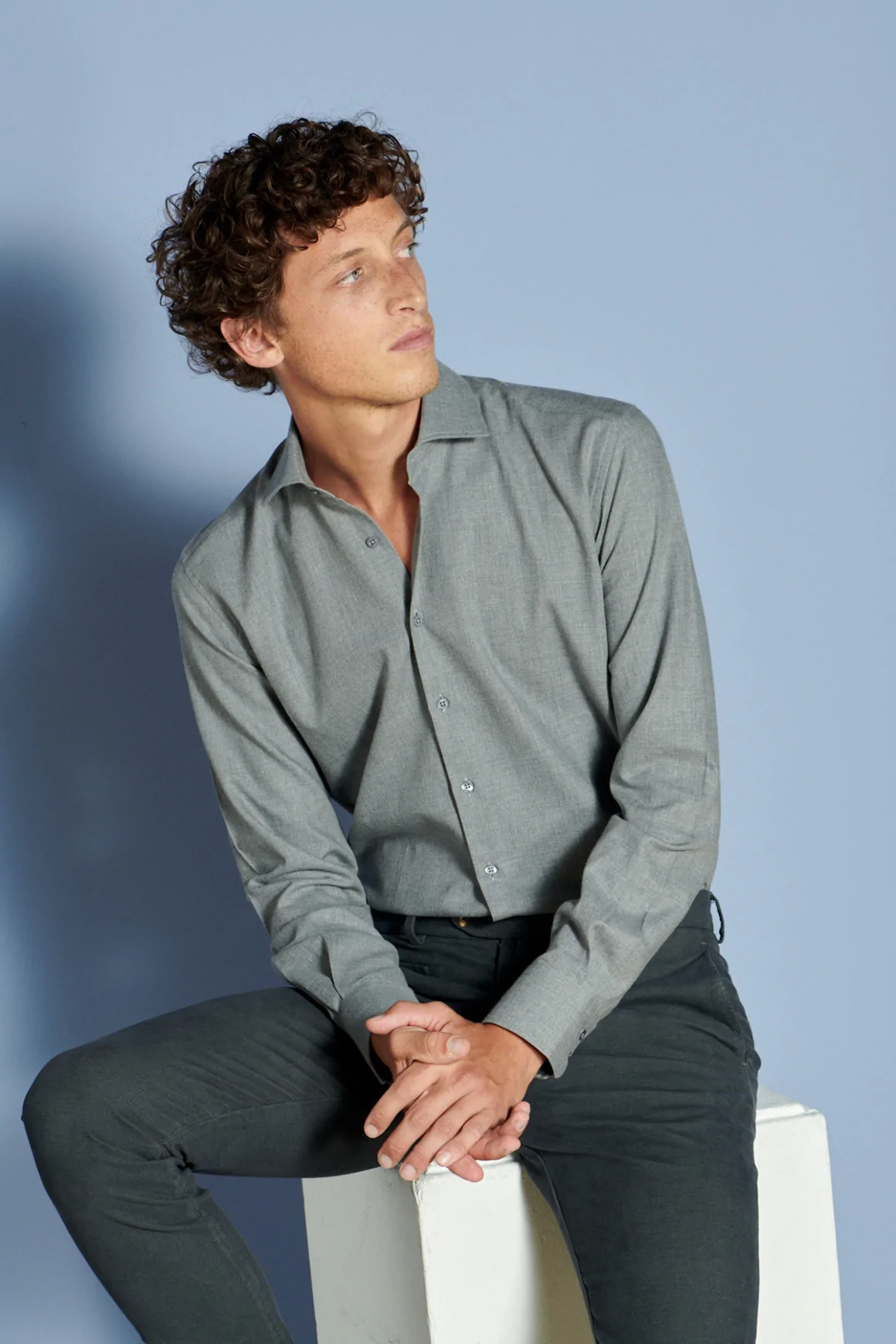 Achat Chemise Casual Gris