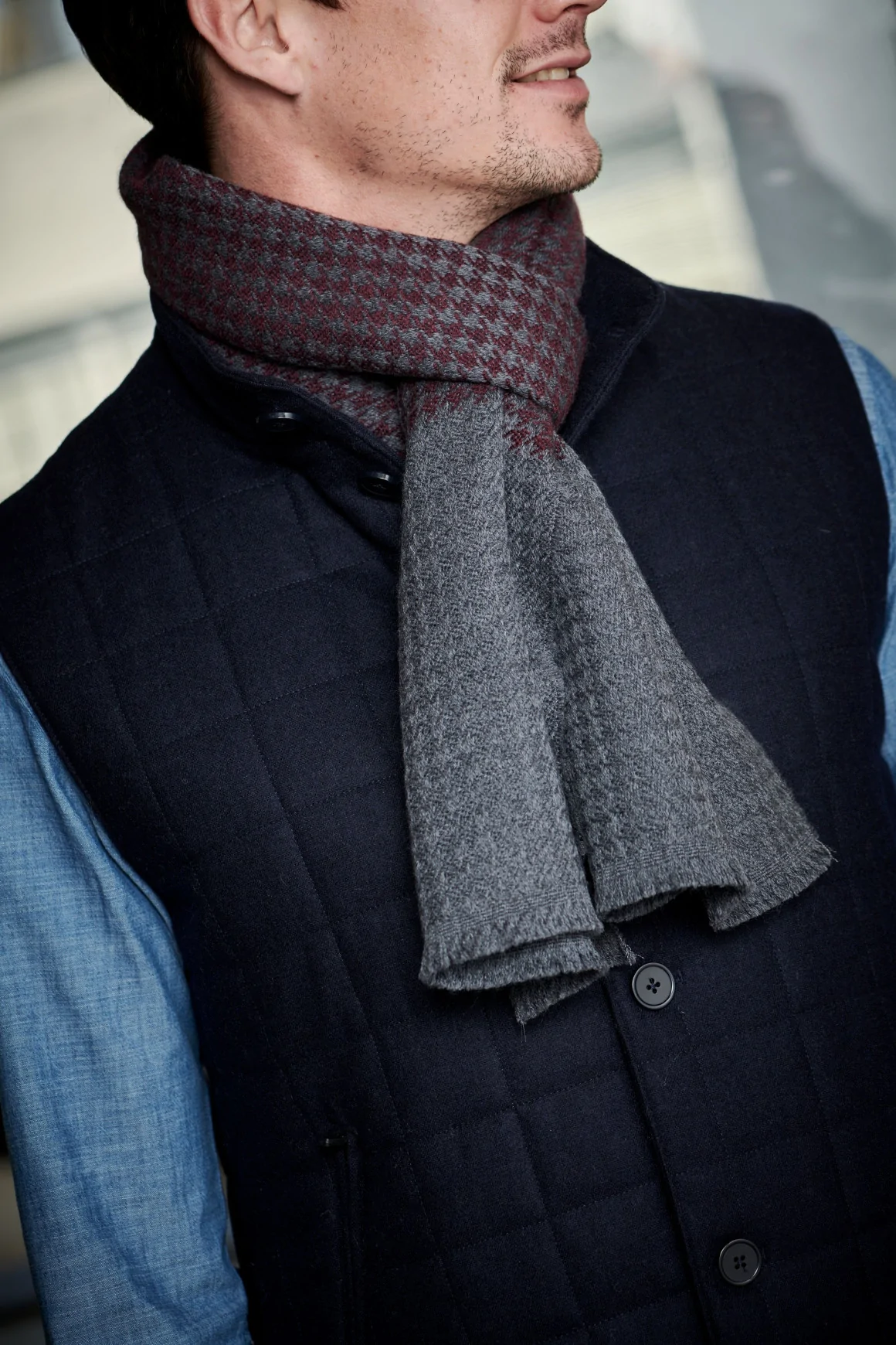Achat Echarpe Laine Bordeaux