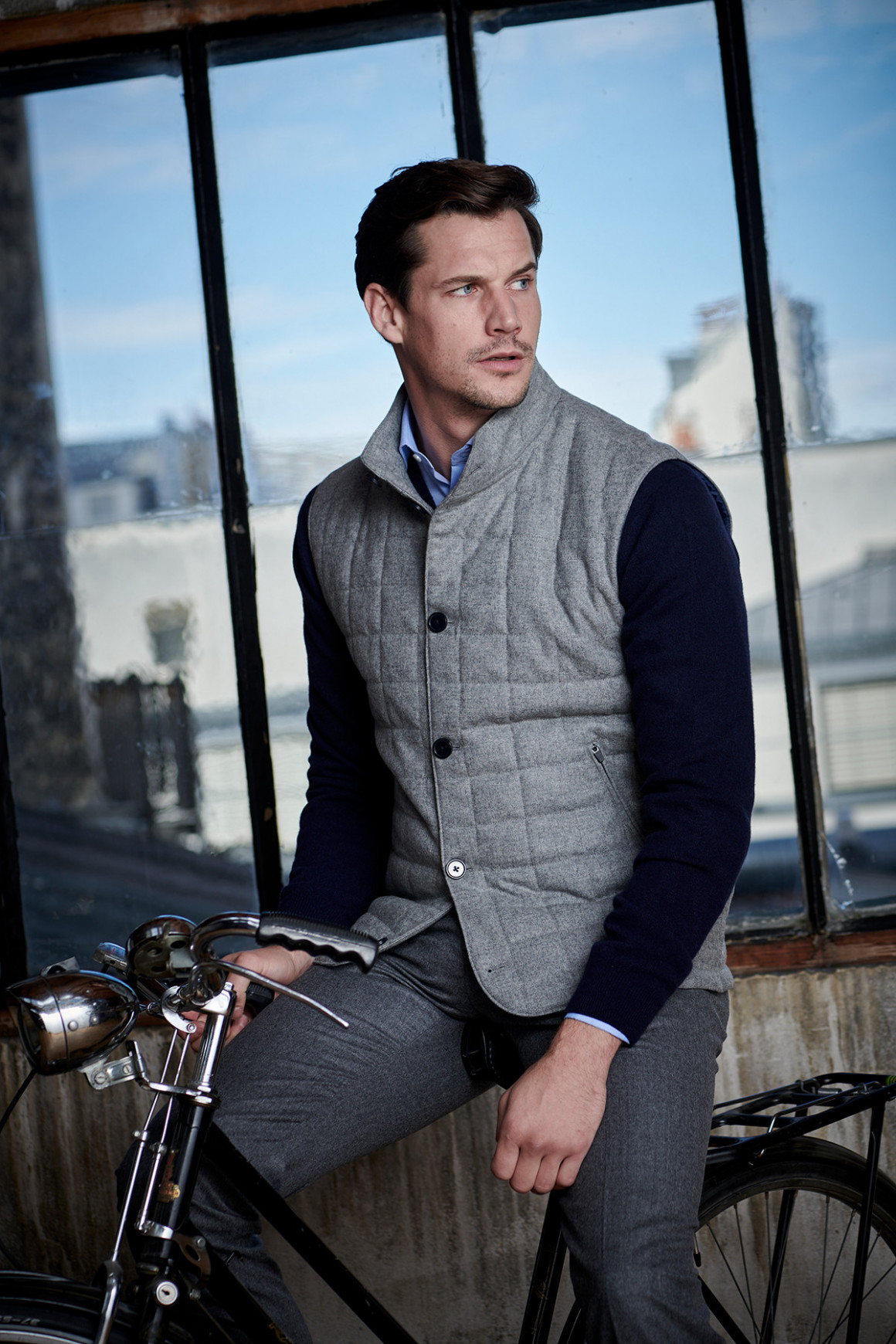 Gilet Barba Gris