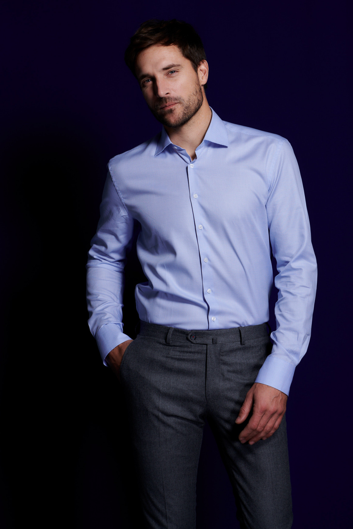 Achat Chemise micro-armuré ciel
