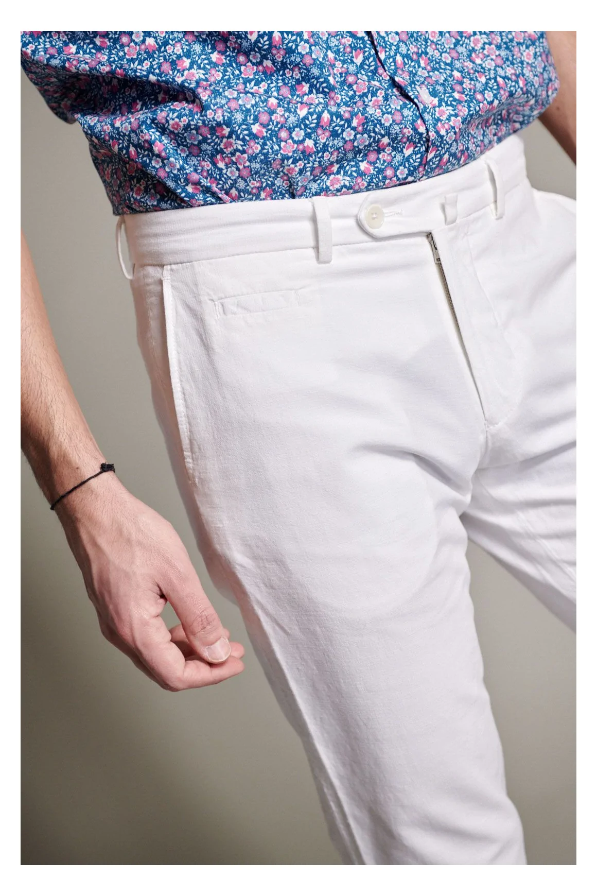 Achat Pantalon Stefano Blanc