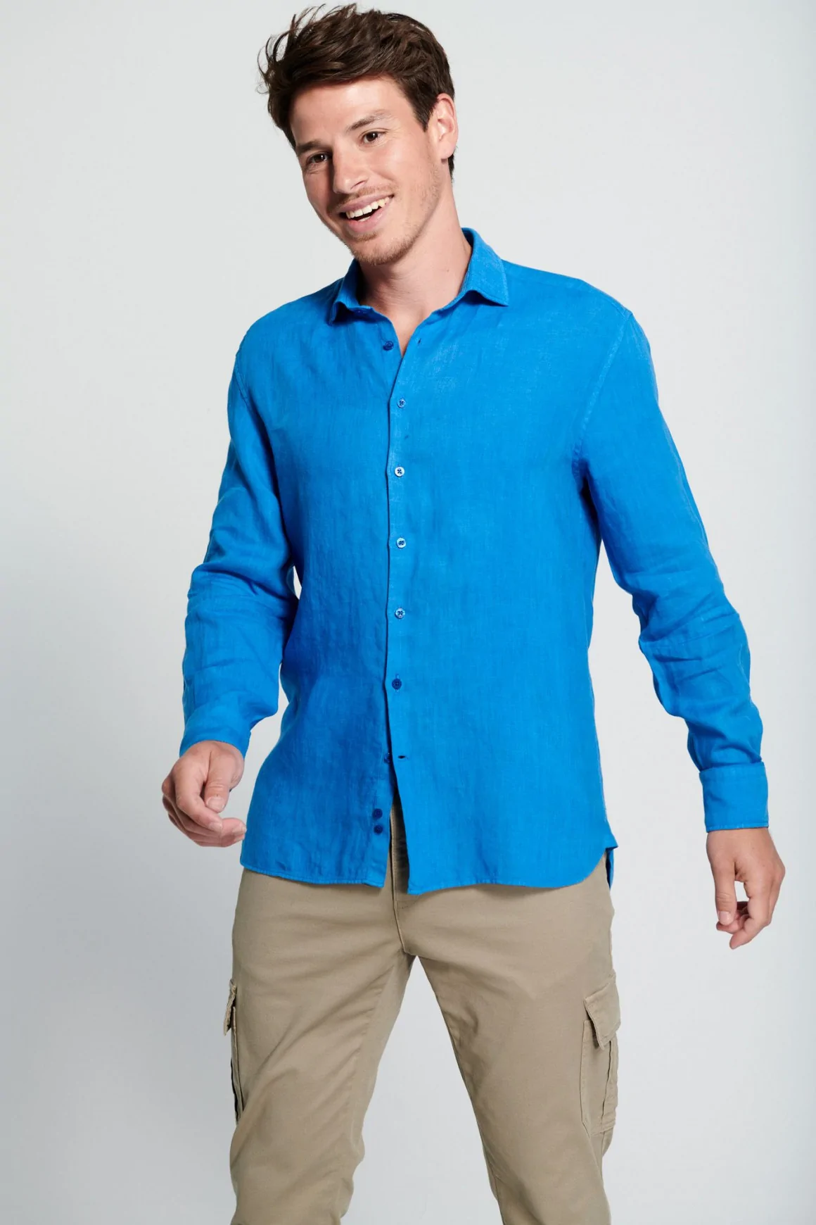 Achat Chemise Lin Bleu
