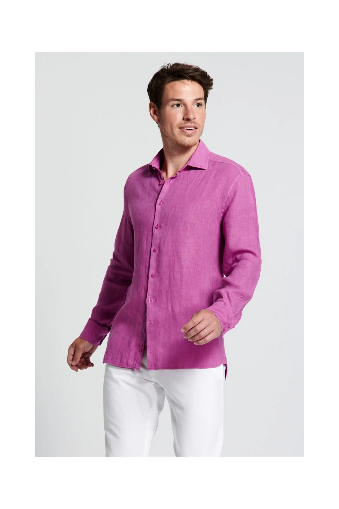 Achat Chemise Lin Rose