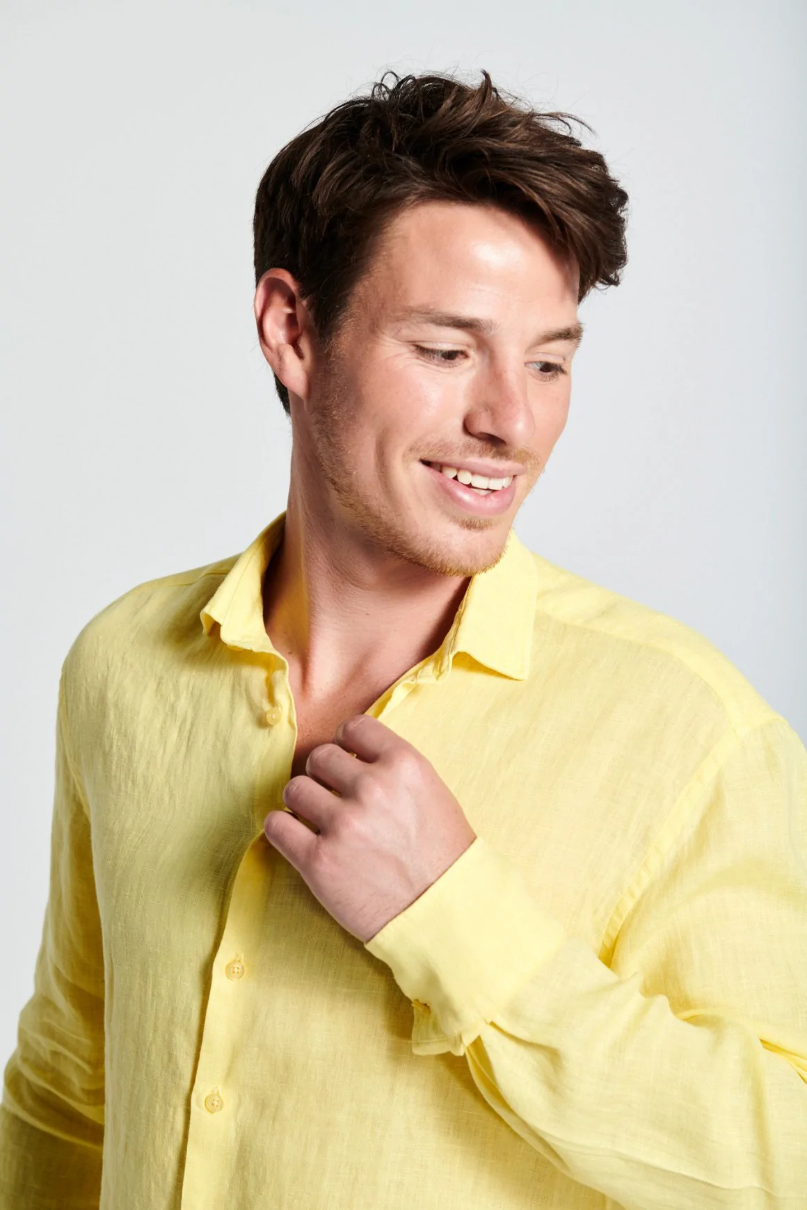 Achat Chemise Lin Jaune